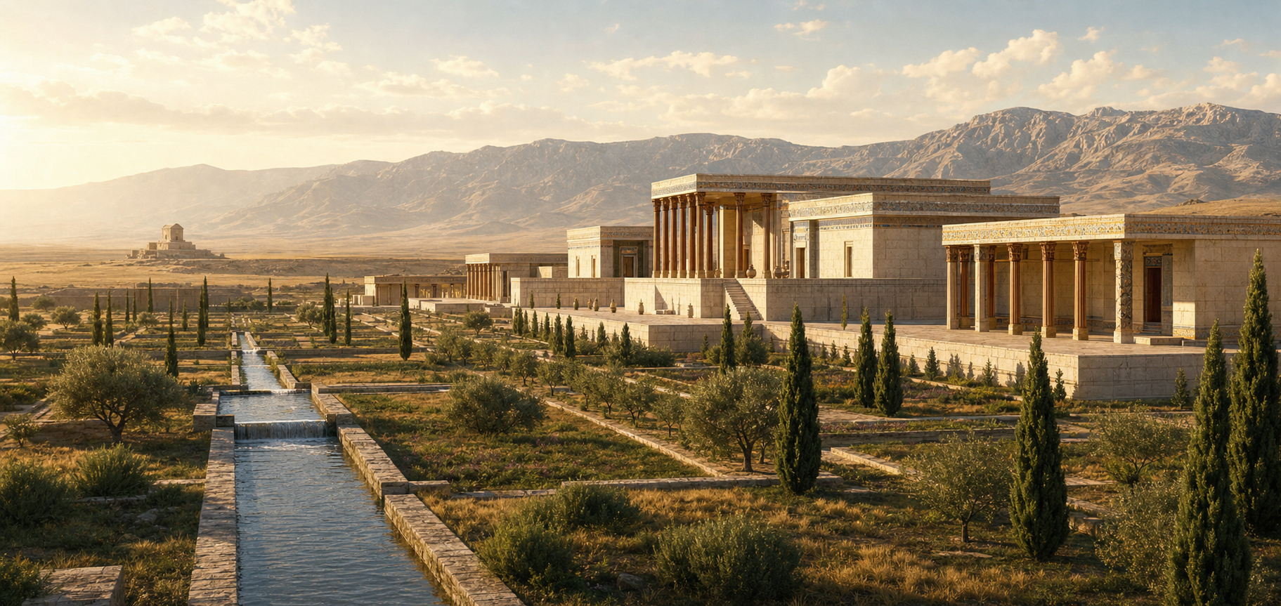 Ruins of the ancient Persian city of Pasargadae